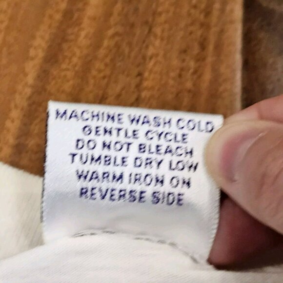 90s Discovery‎ Channel Embroidered T-shirt White Sz Small TALL Cotton - Picture 7 of 7